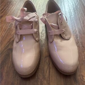 Aldo Women's Patent Leather Flats in Cream